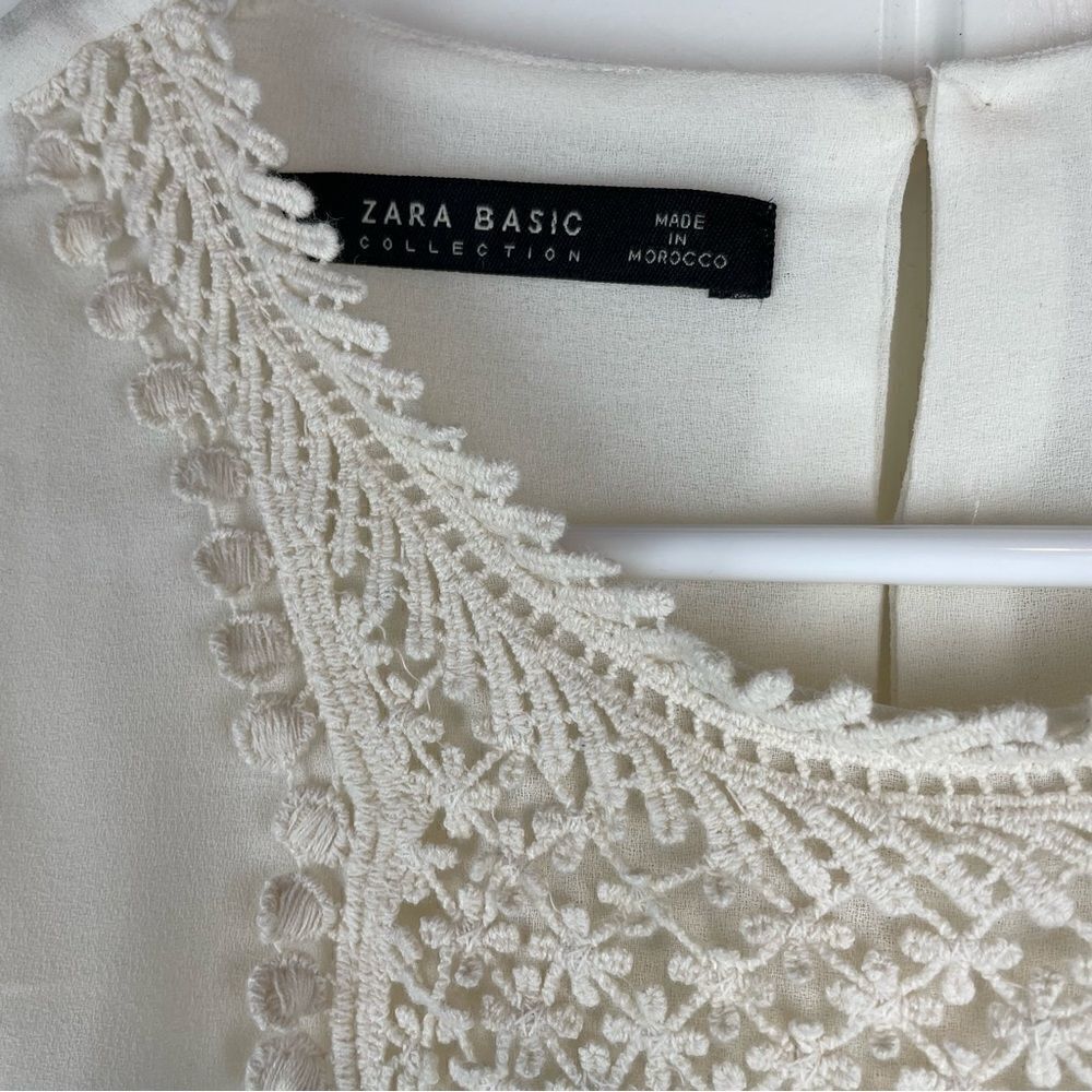 Zara embroidered scoop neck tank top - Picture 4 of 6